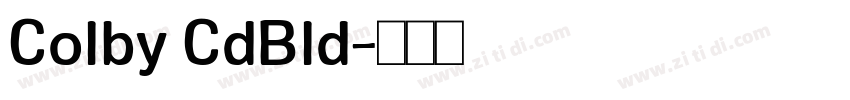 Colby CdBld字体转换